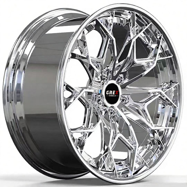 Monoblock Forged T6061 16-26inch Vacuum Chrome Color Car Alloy Rims Wheels