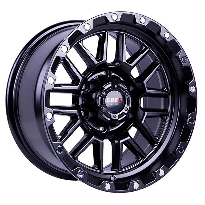 16 Inch PCD6*139.4*4 Off-road Alloy Wheels 4 Pieces Black Rims for Oting Paladin Patrol