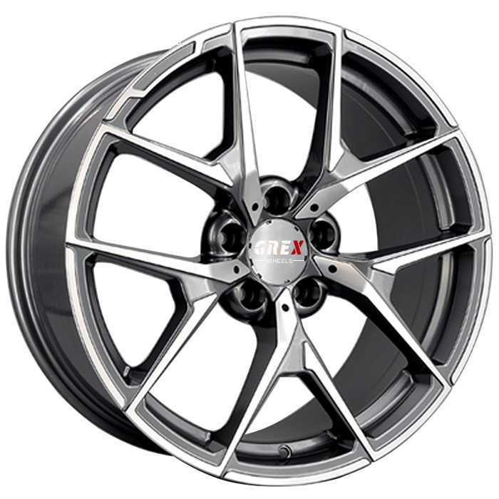Alloy Five Spoke Car Wheel 19 Inch Black Finish for Mercedes C-Class E-Class S-Class GLC GLM